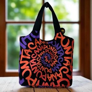 Kaliko Punta Cana Large Zippered Tote Bag Resort Beach Vacation